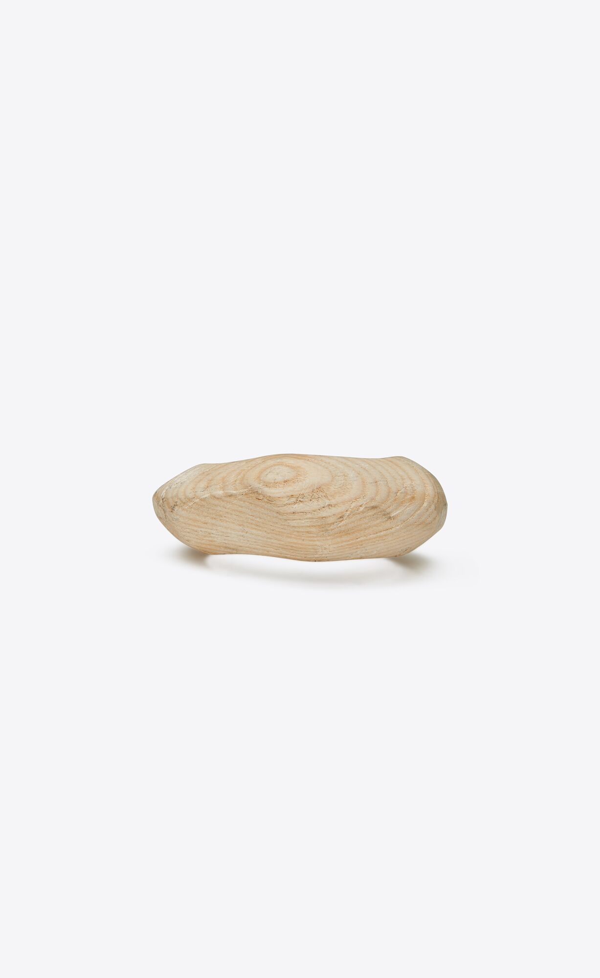 YSL Organic Arty Cuff Bracelet In Wood Silver And White | IWXYC5294