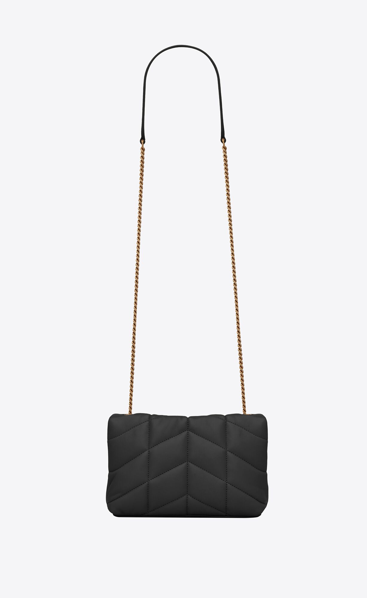 YSL Puffer Toy Bag In Quilted Lambskin Noir | YOIZA8465