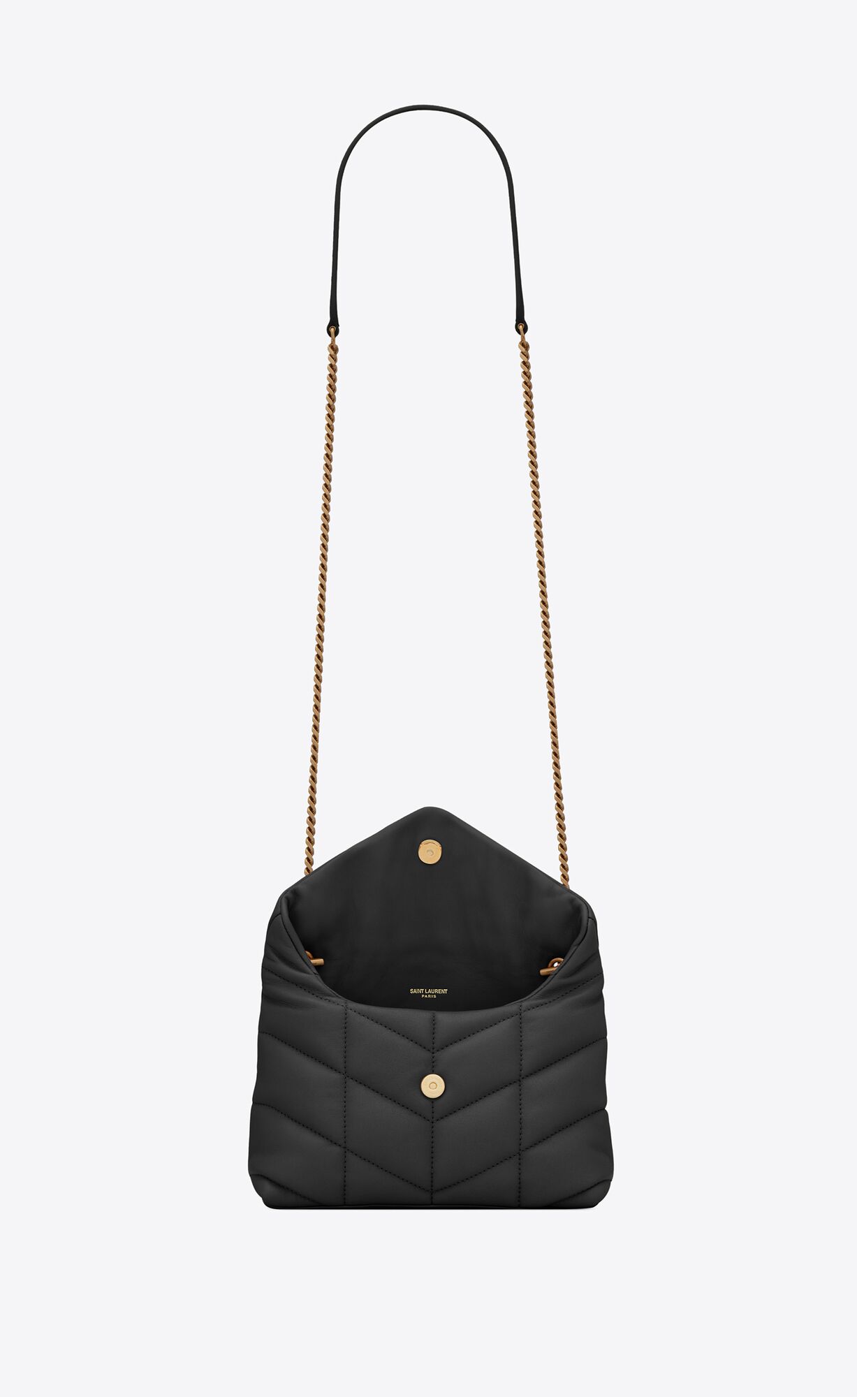 YSL Puffer Toy Bag In Quilted Lambskin Noir | YOIZA8465