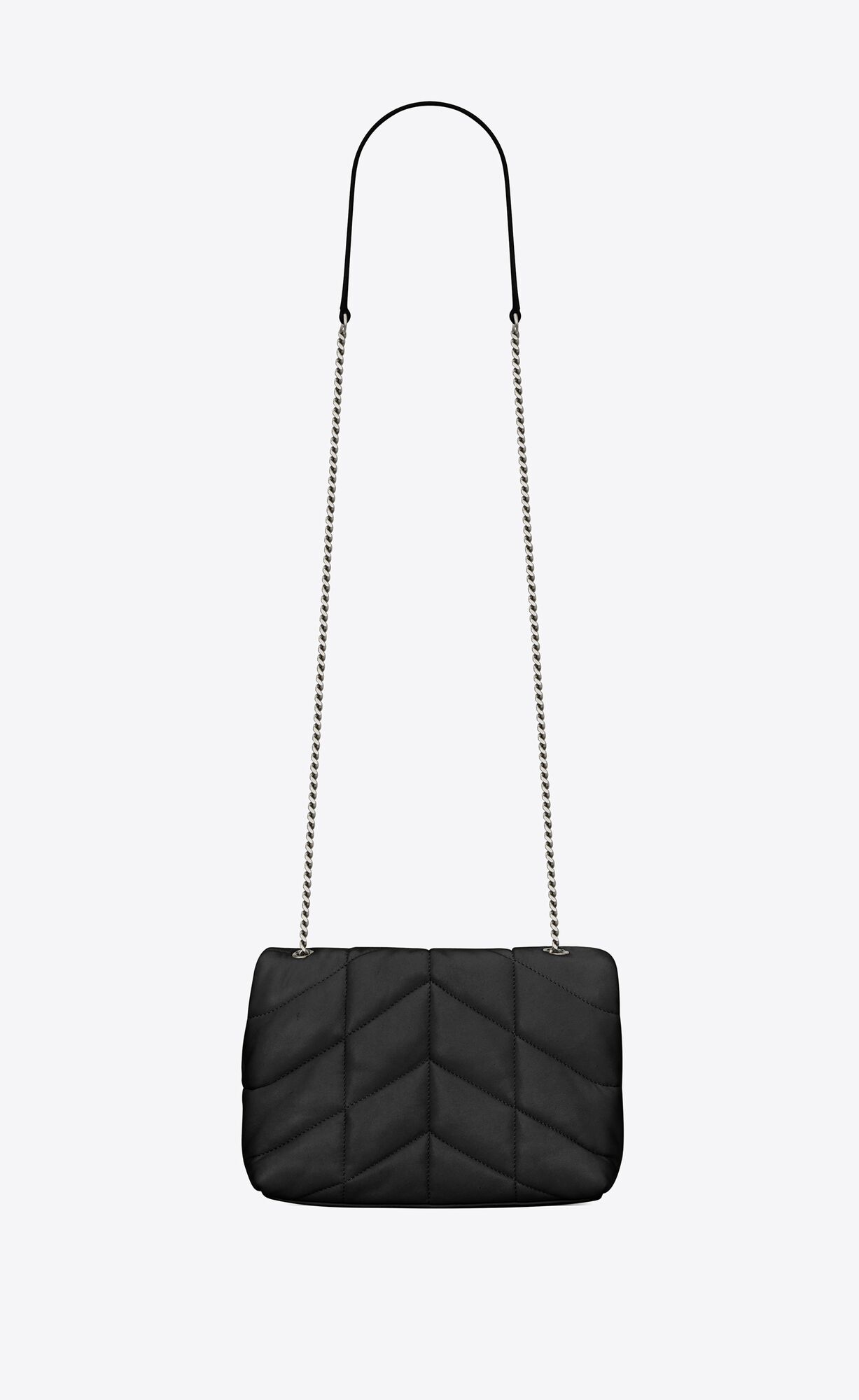 YSL Puffer Toy Bag In Quilted Lambskin Noir | ZPWKD4152