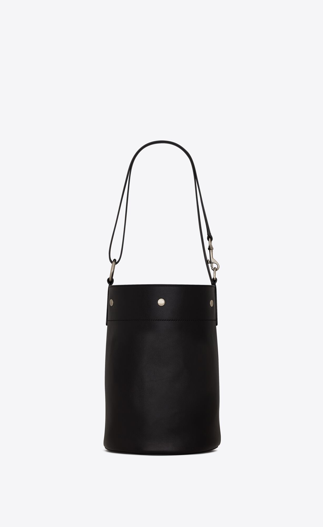 YSL Rive Gauche Bucket Bag In Smooth Leather Noir | OITNJ0136