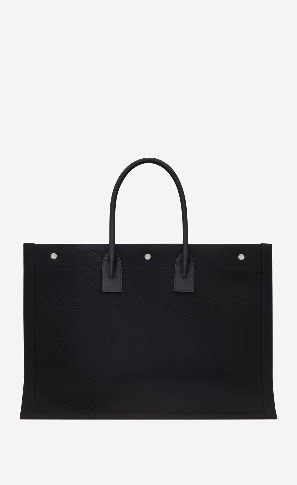 YSL Rive Gauche Large Tote Bag In Printed Canvas And Leather Noir Et Blanc | ZBHAI2357