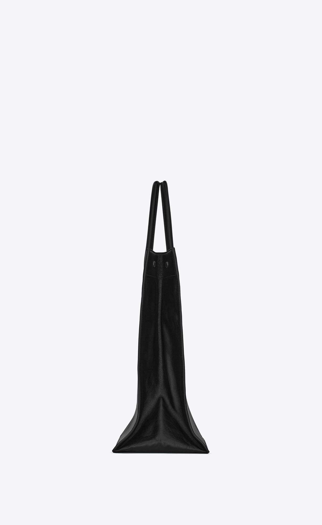 YSL Rive Gauche North/South Tote Bag In Smooth Leather Black | RWBXF5964