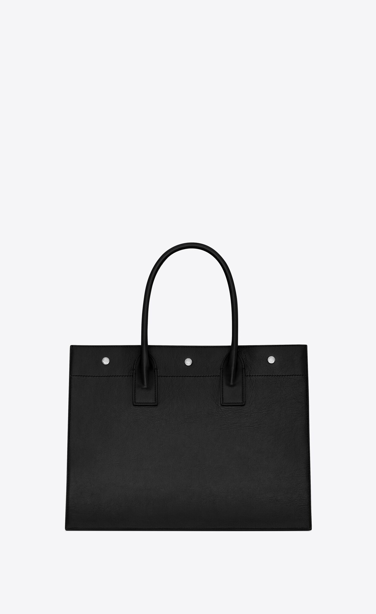 YSL Rive Gauche Small Tote Bag In Smooth Leather Noir | SCGYT7034