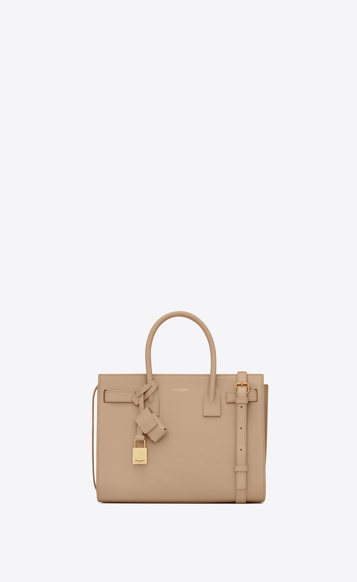 YSL Sac De Jour Baby In Smooth Leather Dark Beige | BODFW4862