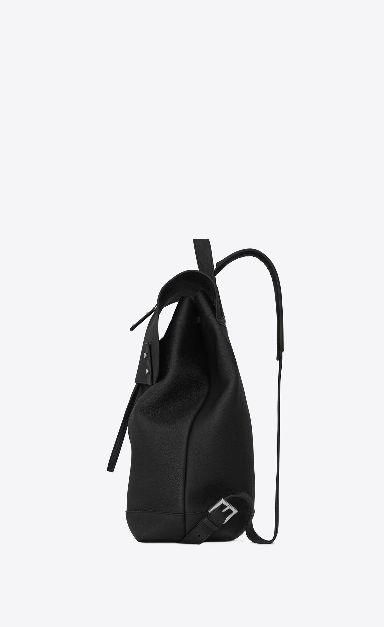 YSL Sac De Jour Backpack In Grained Leather Black | YHZRB8340