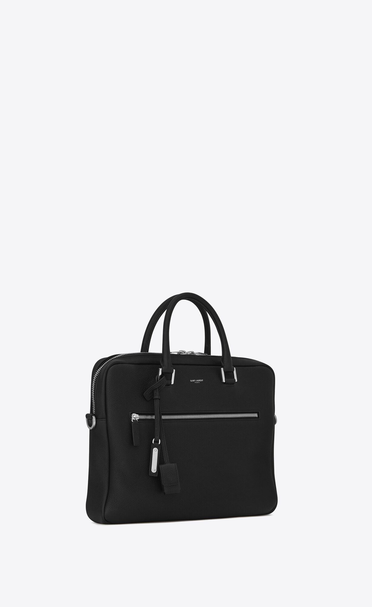 YSL Sac De Jour Briefcase In Grained Leather Black | KMTGY7096