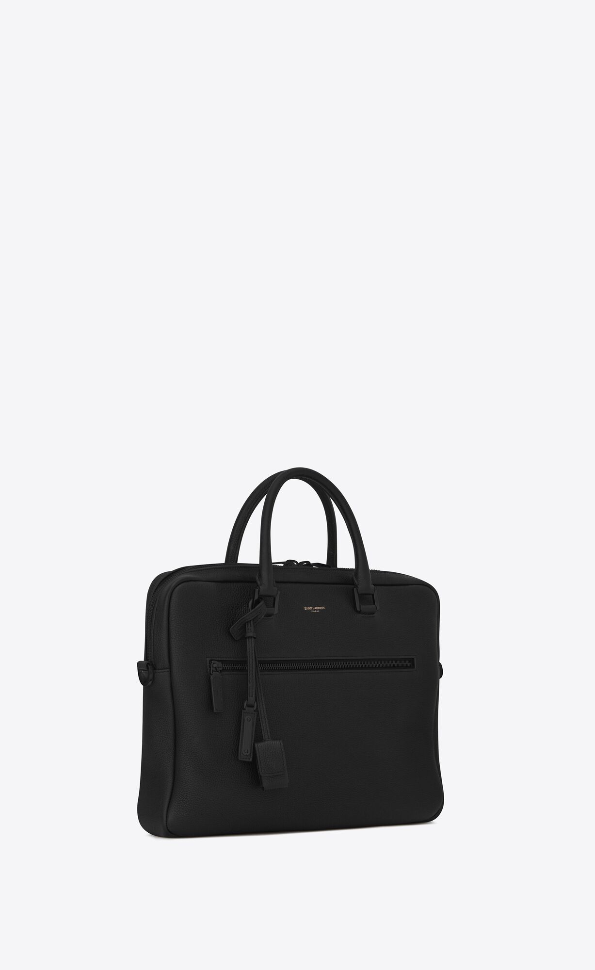 YSL Sac De Jour Briefcase In Grained Leather Black | YAUOZ8341