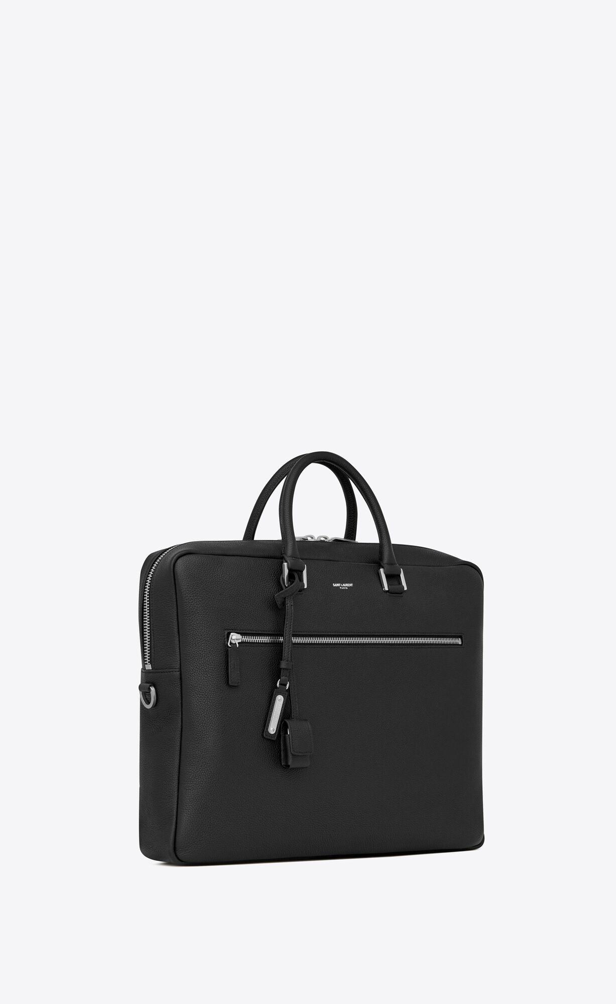 YSL Sac De Jour Large Briefcase In Grained Leather Black | ECWPI1382