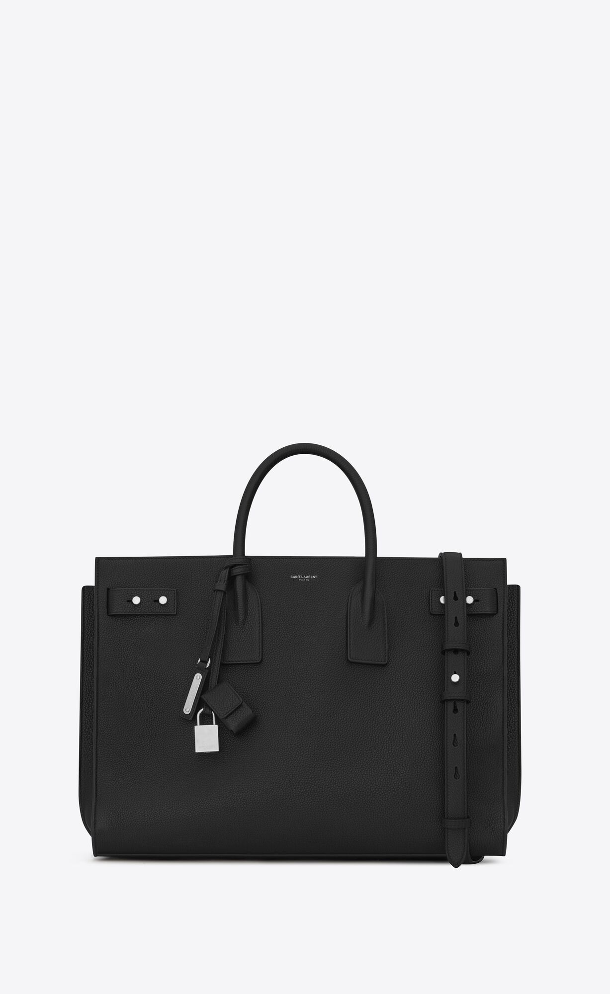 YSL Sac De Jour Large In Grained Leather Black | BHAWL5329