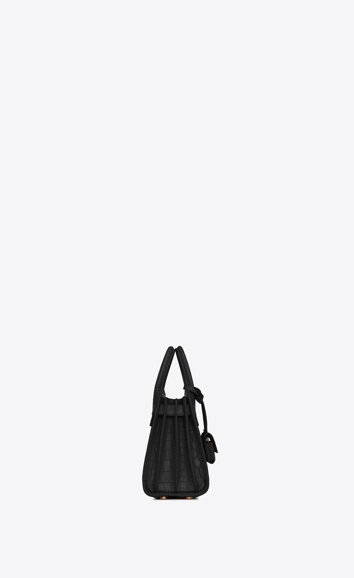 YSL Sac De Jour Nano In Crocodile-embossed Matte Leather Black | SOWMK3049