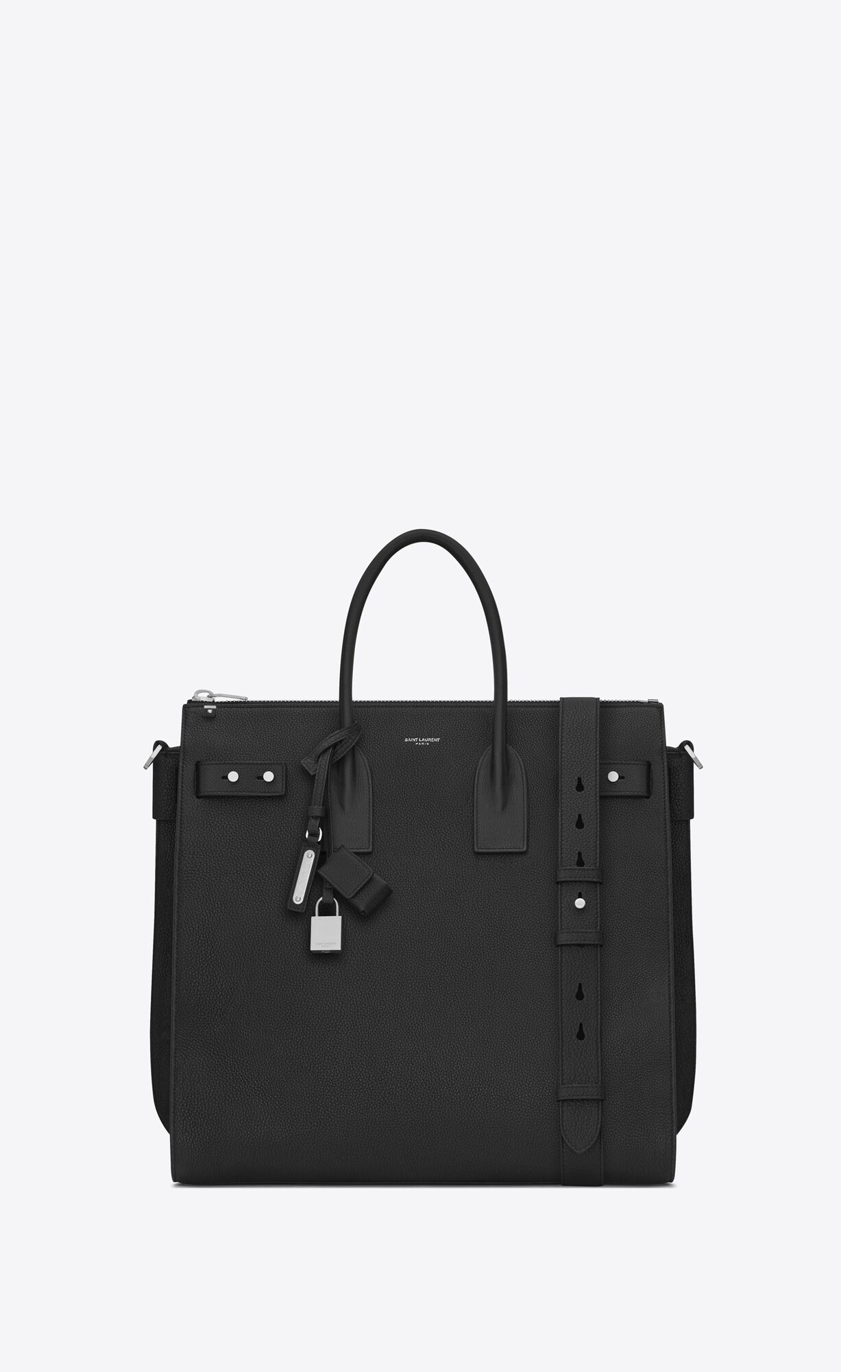 YSL Sac De Jour North/South In Grained Leather Black | YBQVU1830