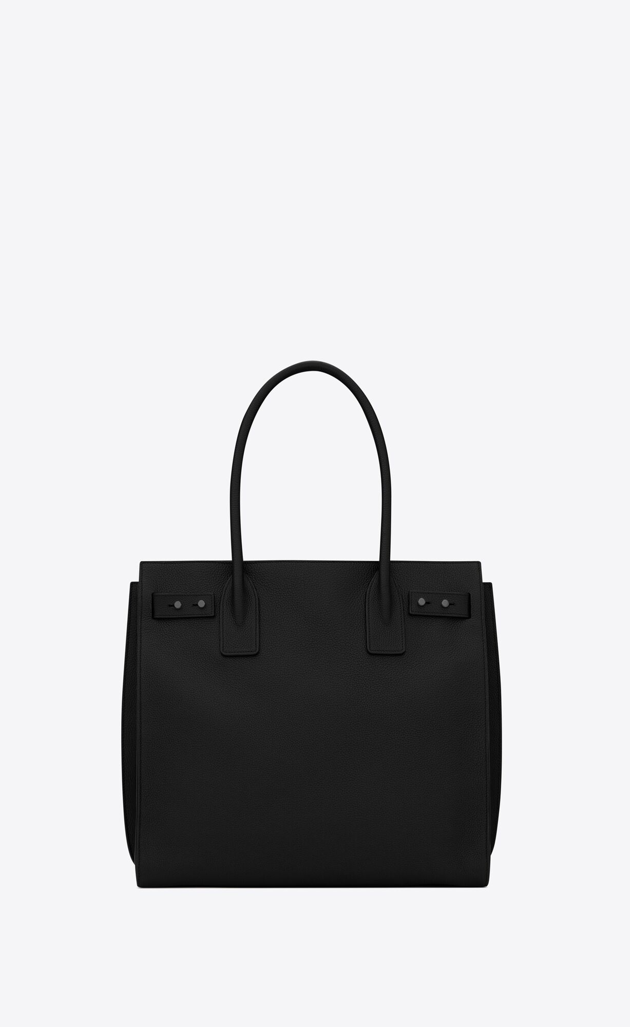 YSL Sac De Jour North/South Tote In Grained Leather Black | EAUSM1084