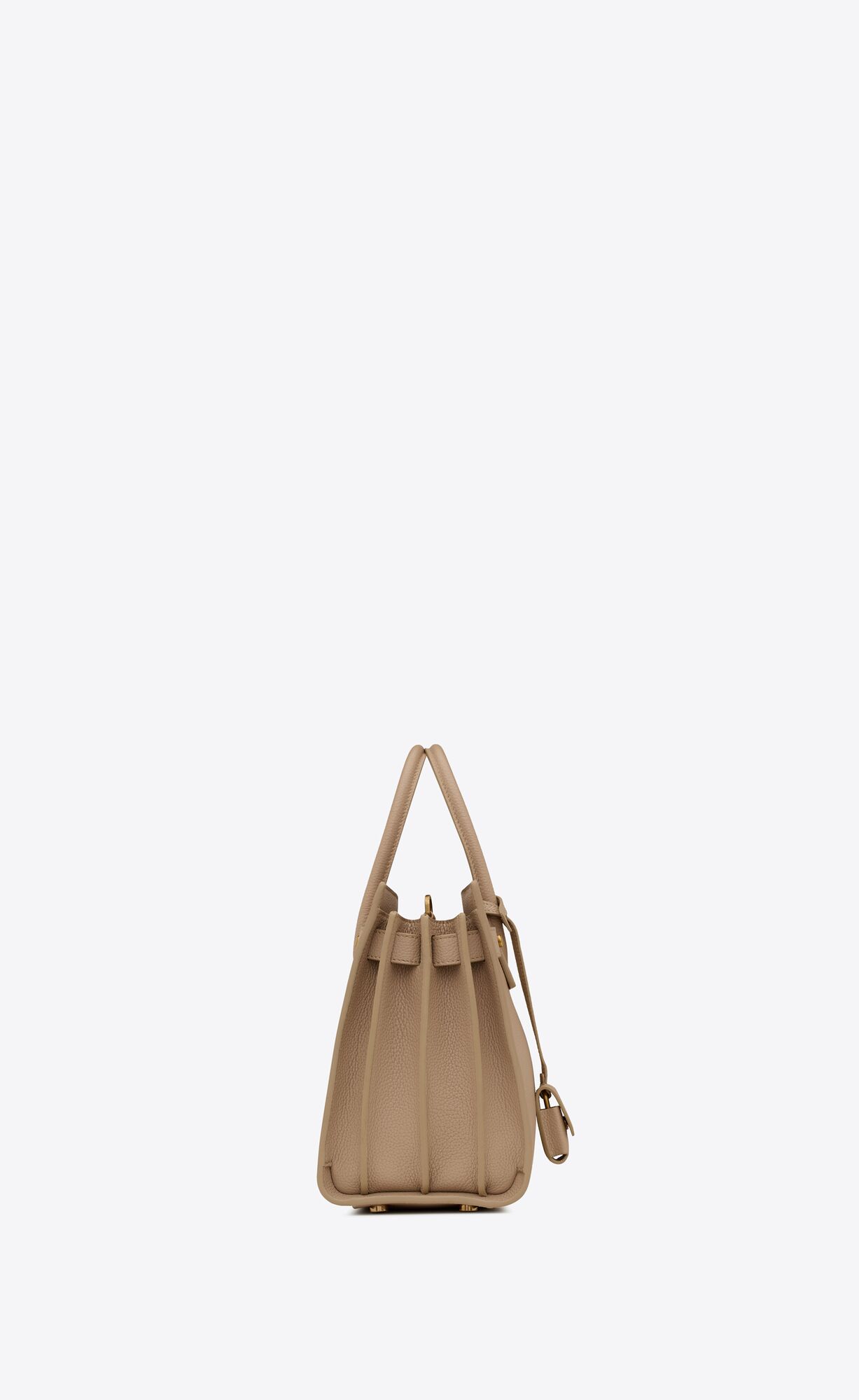 YSL Sac De Jour Supple Baby In Grained Leather Dark Beige | AOKUL1028