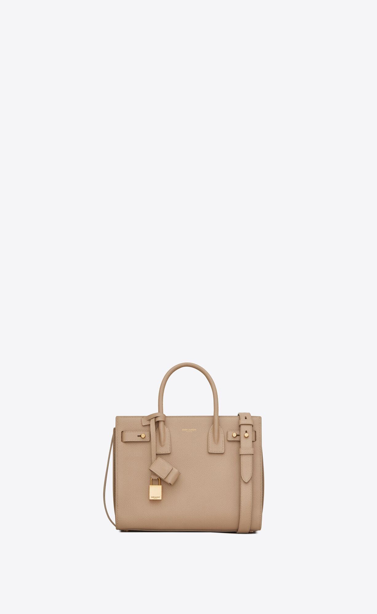 YSL Sac De Jour Supple Nano In Grained Leather Dark Beige | AXPMR6013