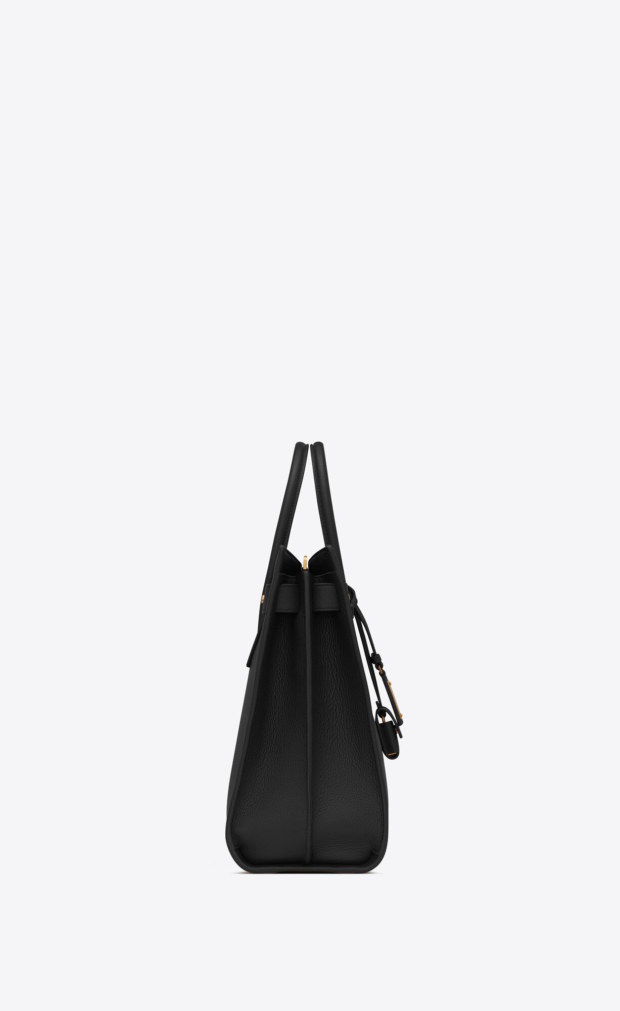 YSL Sac De Jour Thin Large Bag In Grained Leather Noir | EHYTM6305