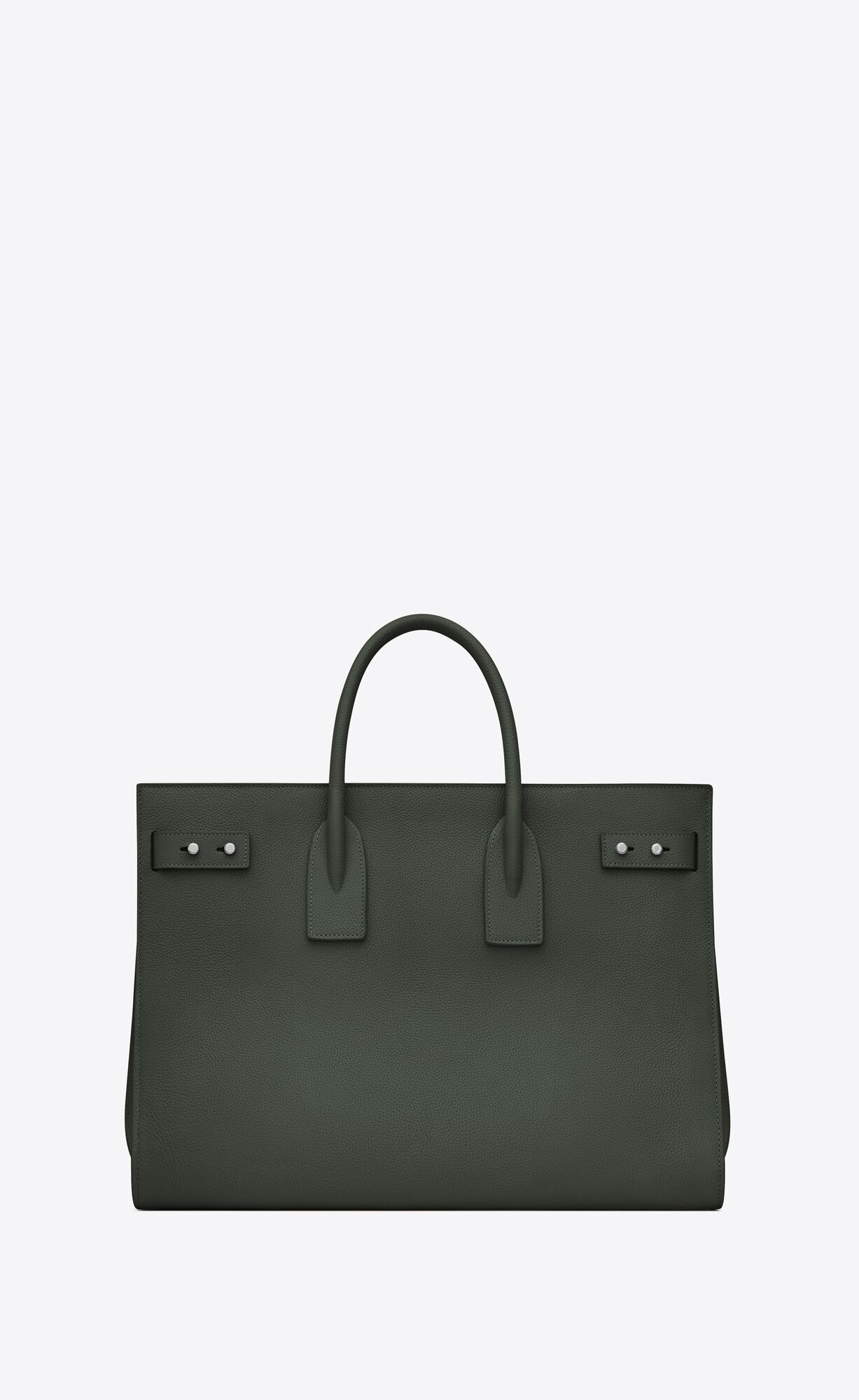 YSL Sac De Jour Thin Large In Grained Leather Dark Green | CWFKV2138