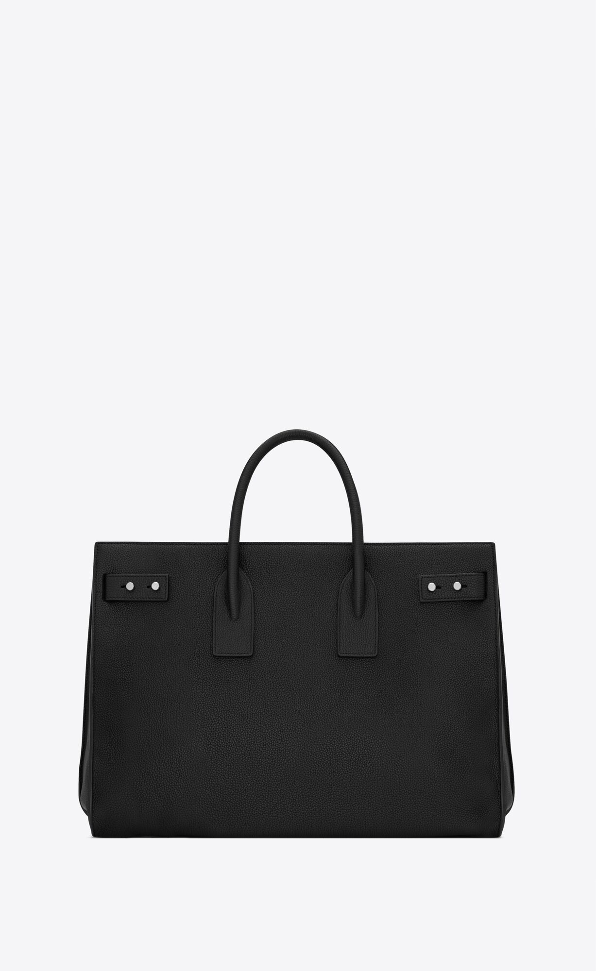 YSL Sac De Jour Thin Large In Grained Leather Black | GXDHO8195