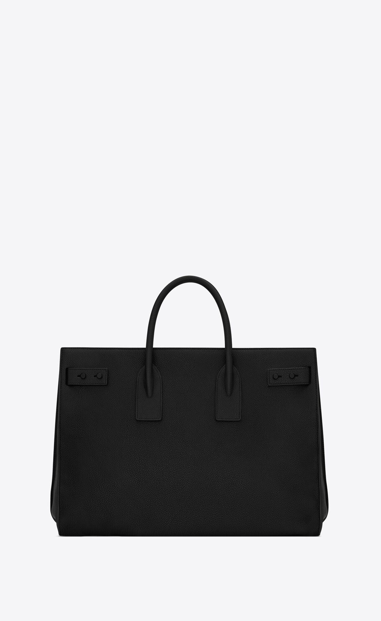 YSL Sac De Jour Thin Large In Grained Leather Black | SNXQI2706