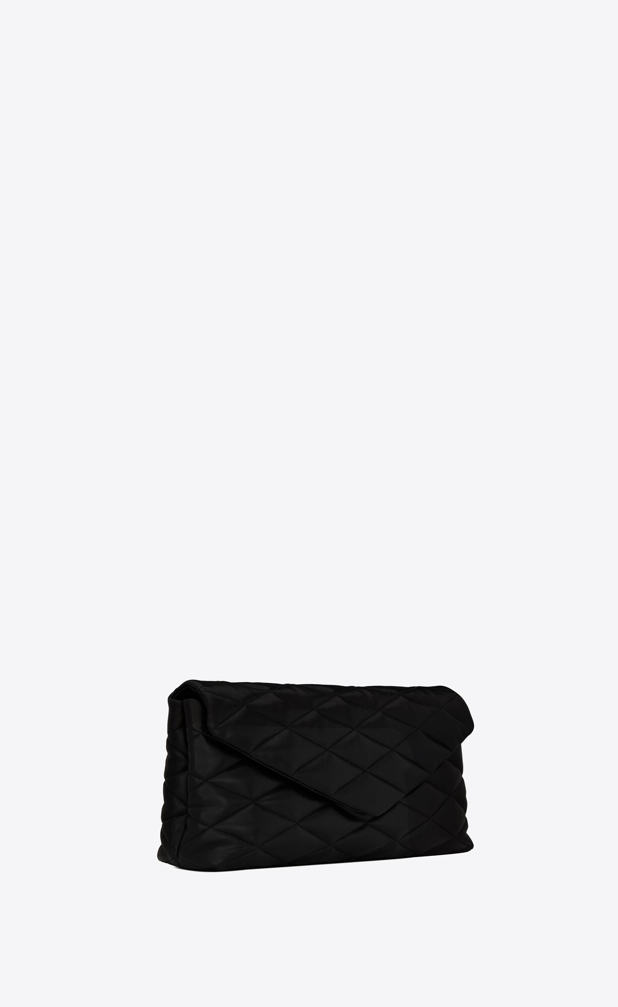 YSL Sade Large Clutch In Lambskin Black | KXPMV0724