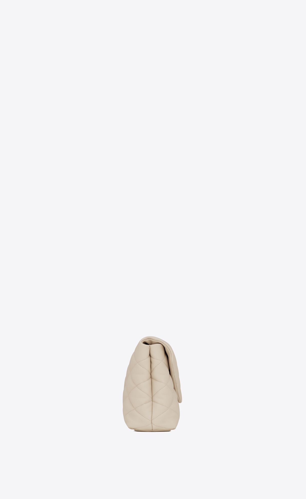 YSL Sade Large Clutch In Lambskin Blanc Vintage | VOUEY3472