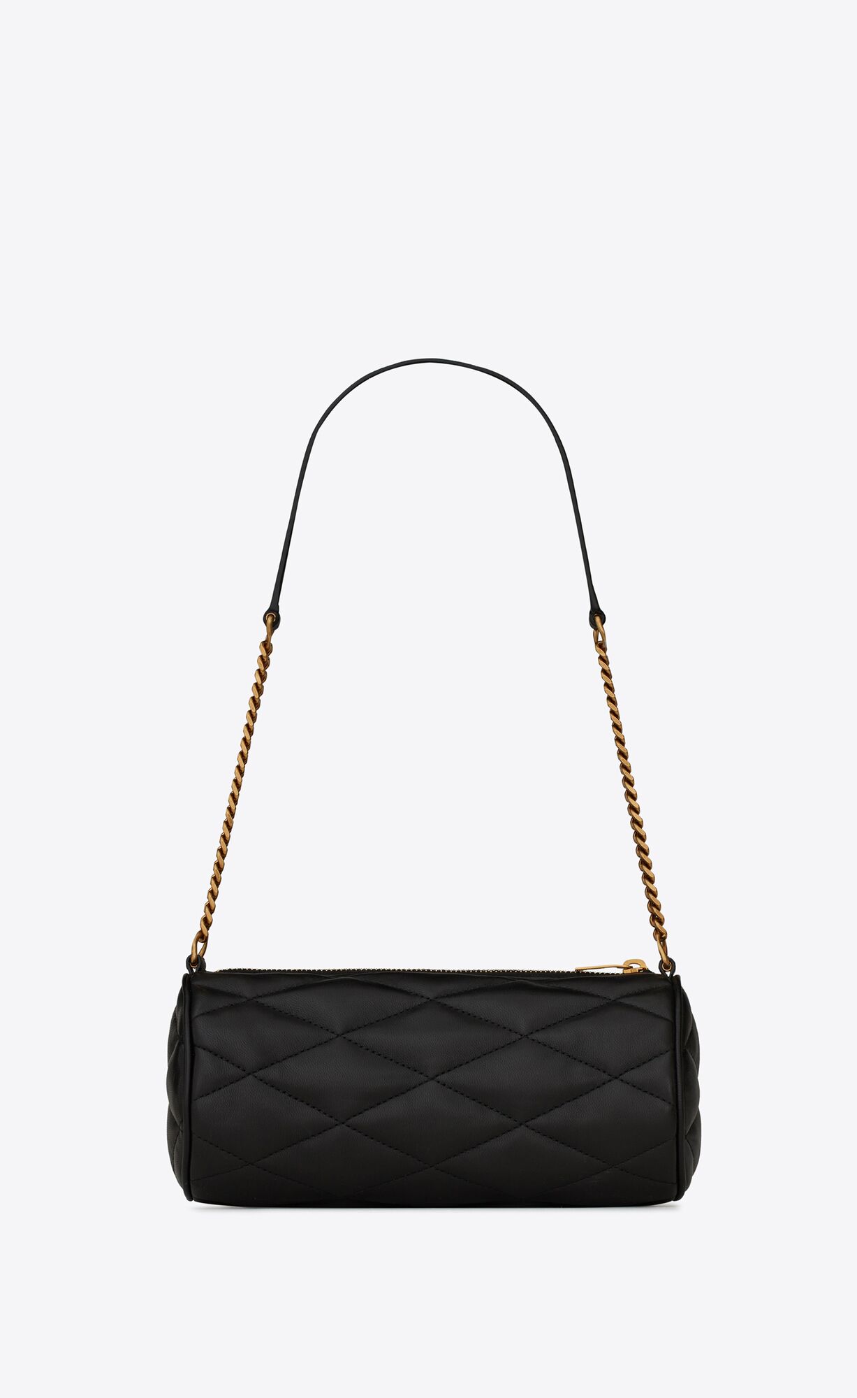 YSL Sade Mini Tube Bag In Quilted Lambskin Black | KIQXH8765