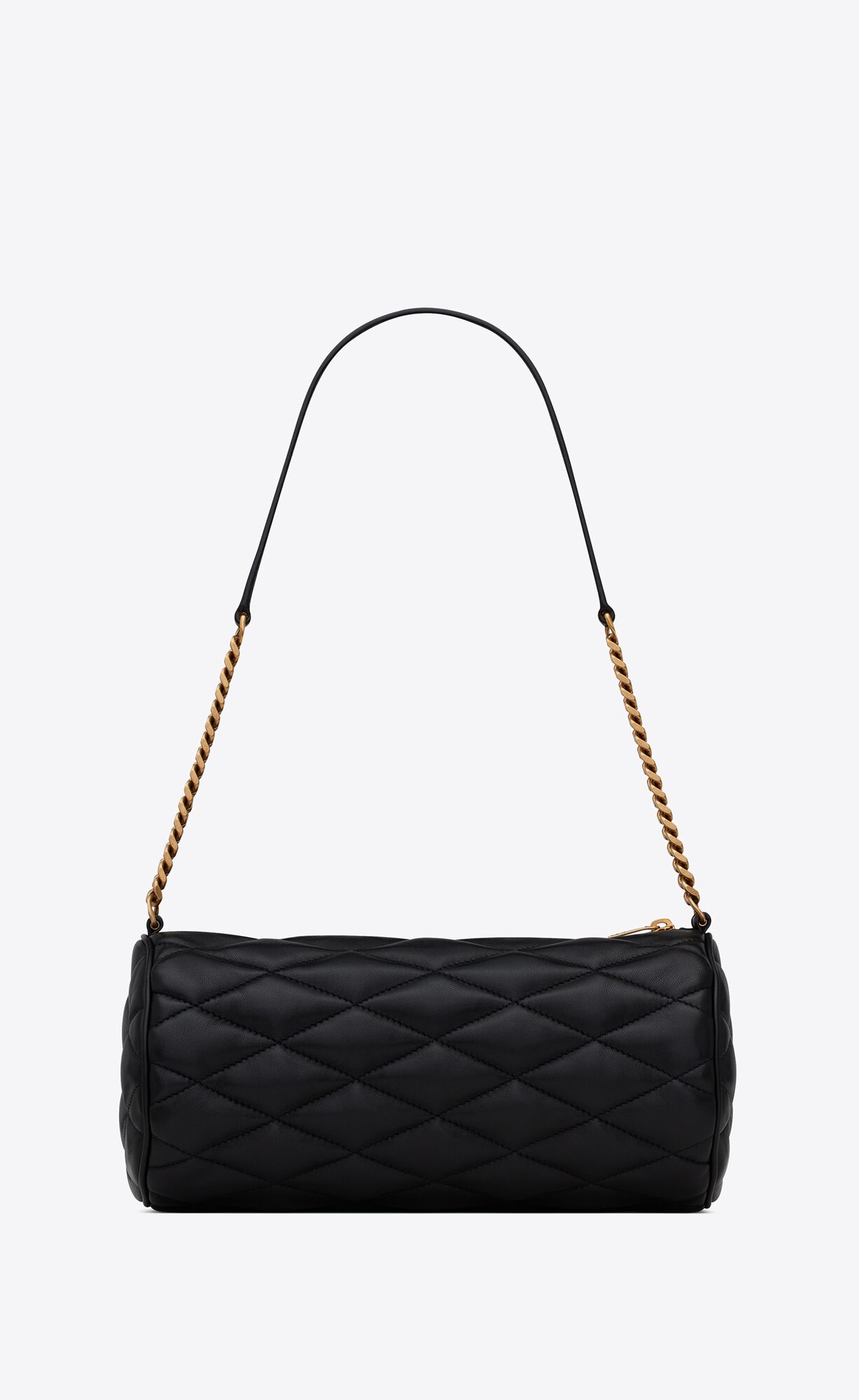 YSL Sade Small Tube Bag In Quilted Lambskin Noir | ZKAMP8394