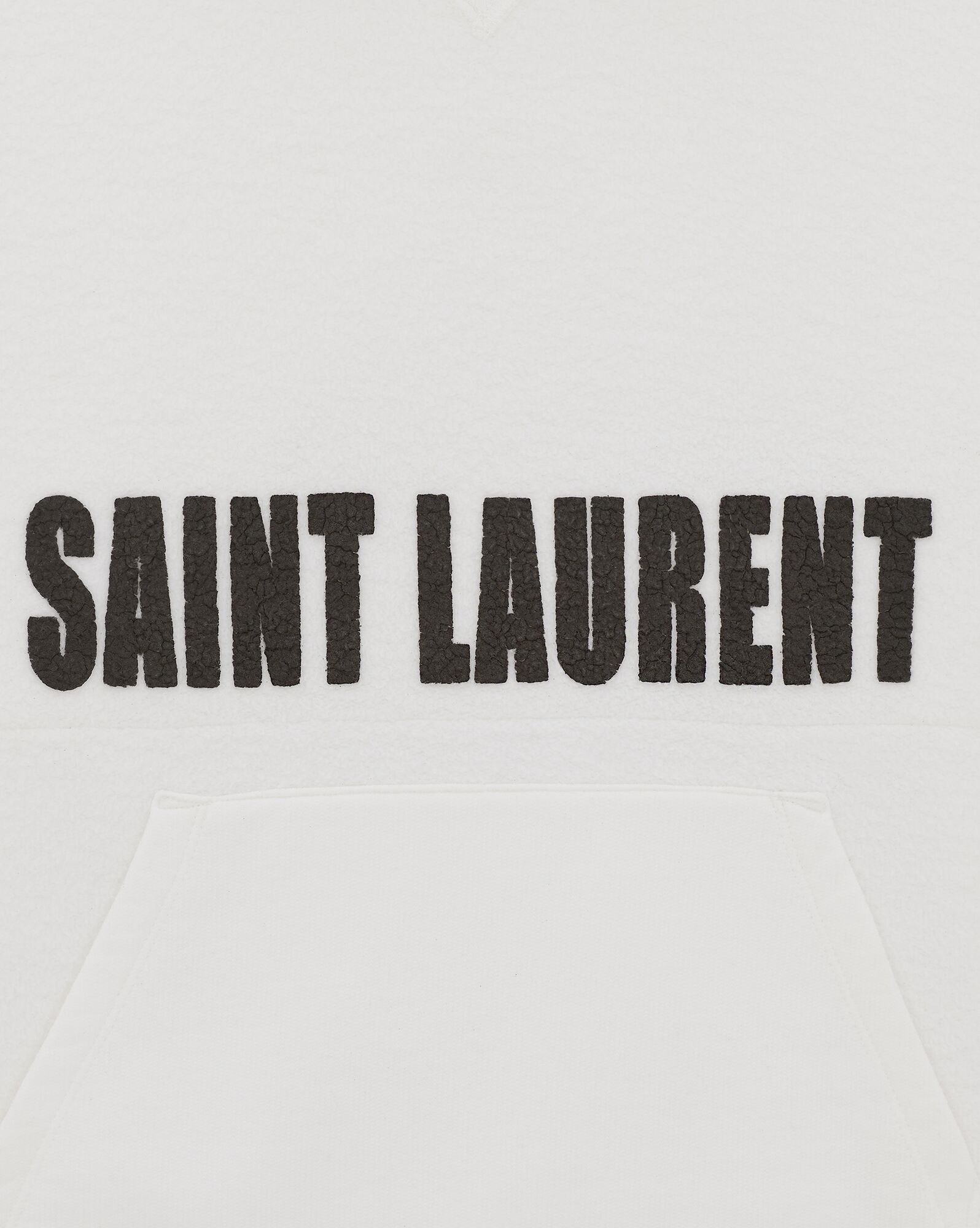 YSL Saint Laurent Agafay Hoodie Naturel Et Noir | DYESK1068