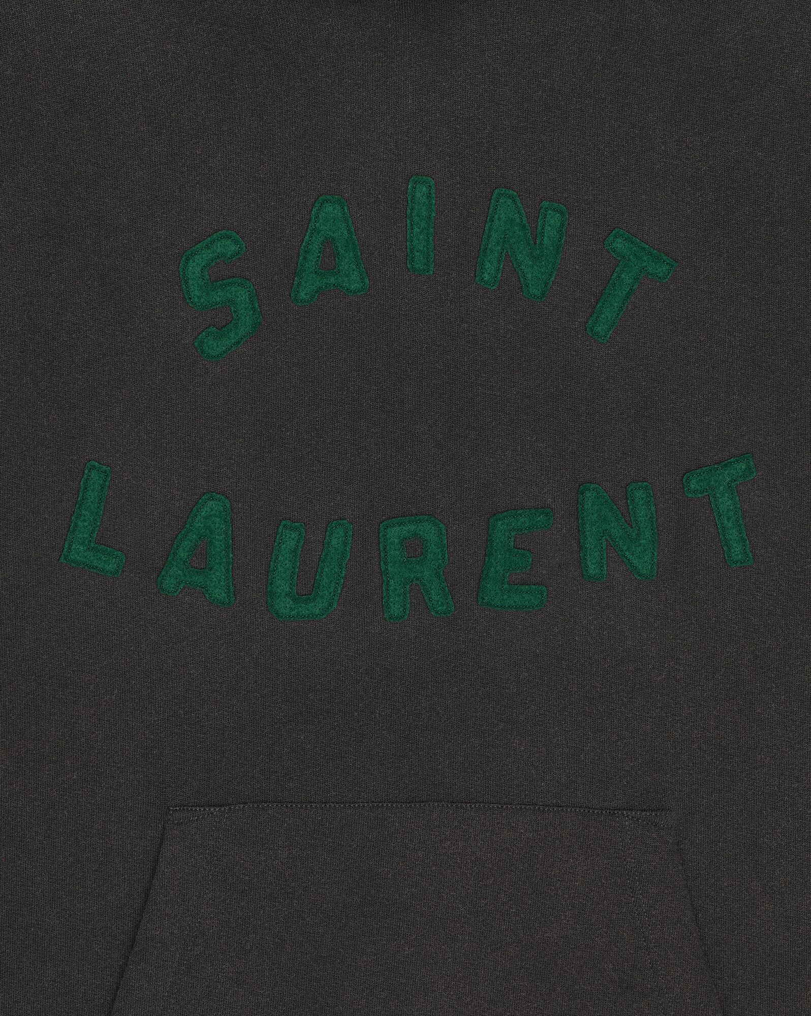 YSL Saint Laurent Hoodie Black And Green | MERXU4326