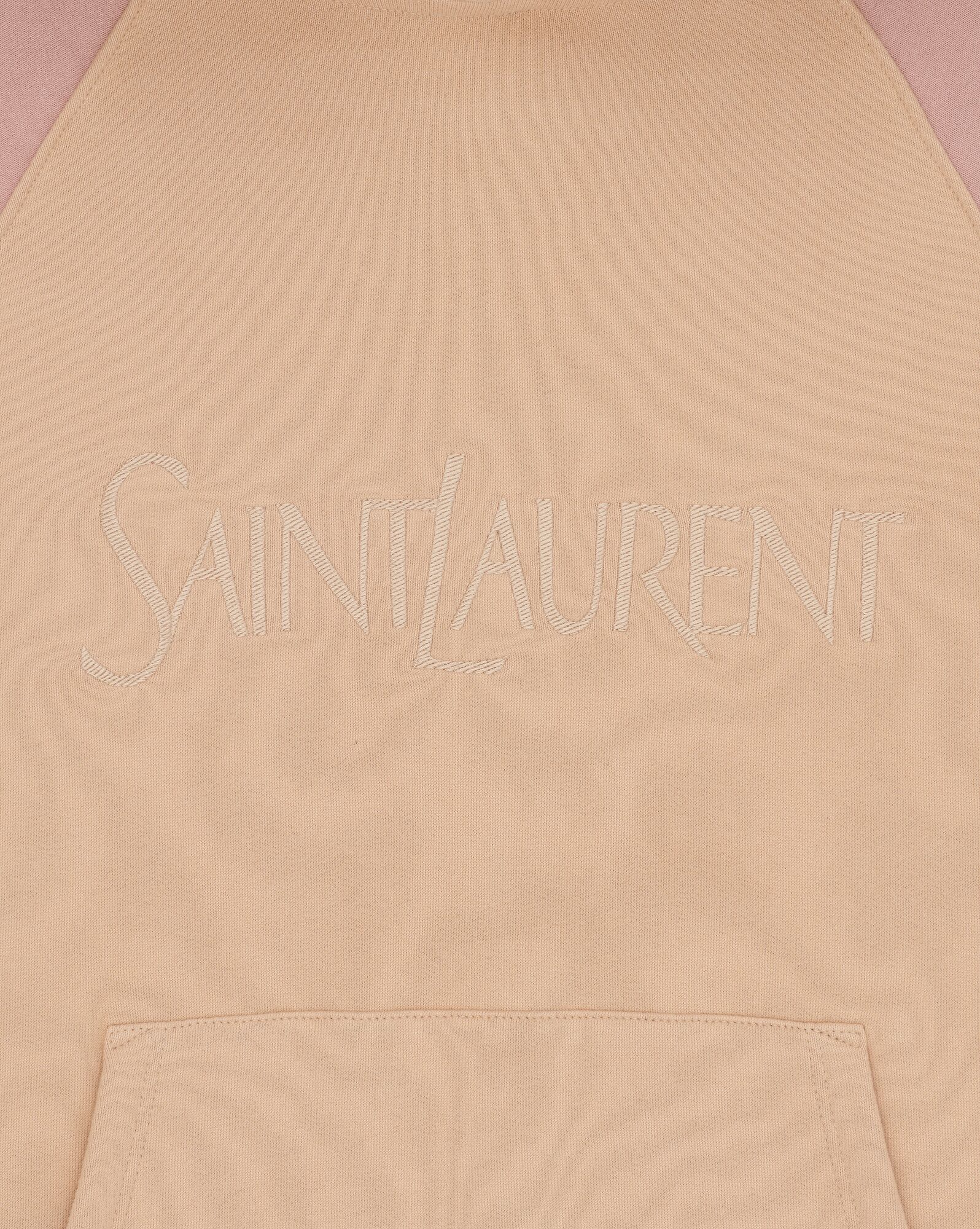 YSL Saint Laurent Hoodie Nude Et Rose Givre | ERIQU0867