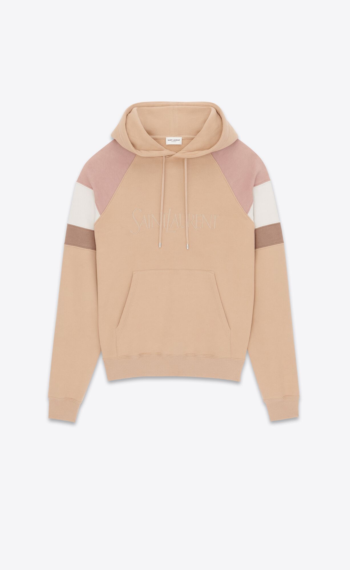 YSL Saint Laurent Hoodie Nude Et Rose Givre | ERIQU0867