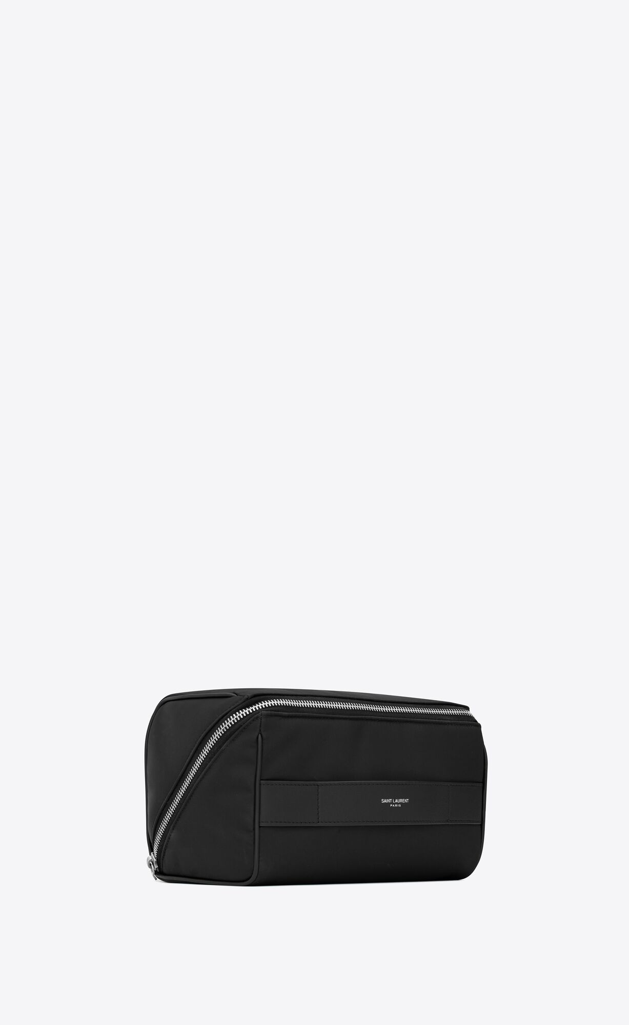 YSL Saint Laurent Paris Cube Trousse In Econyl® Regenerated Nylon Black | LFXRJ4305