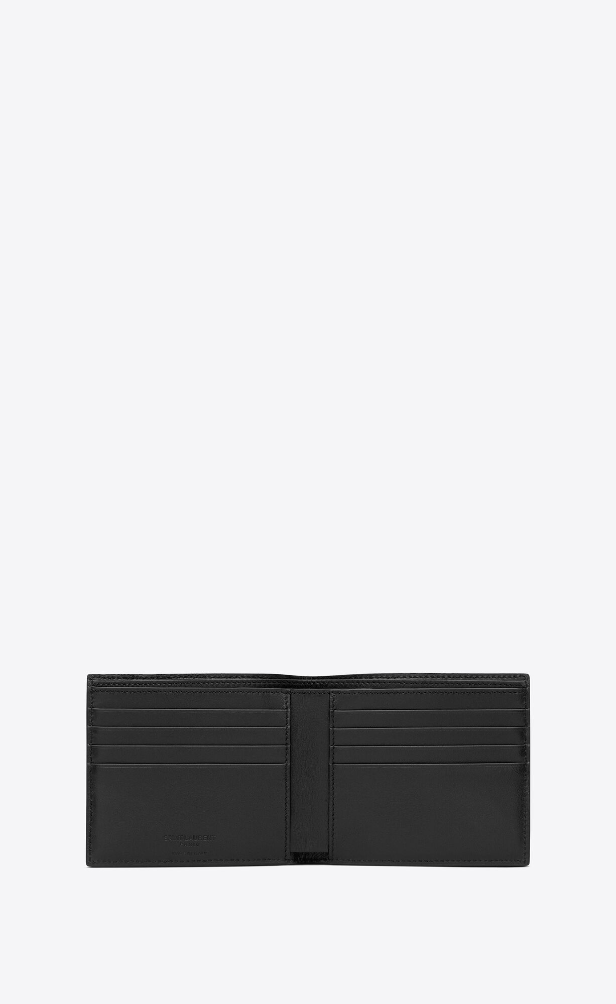 YSL Saint Laurent Paris East/West Wallet In Lizard Embossed Leather Brown | GPIYN7428