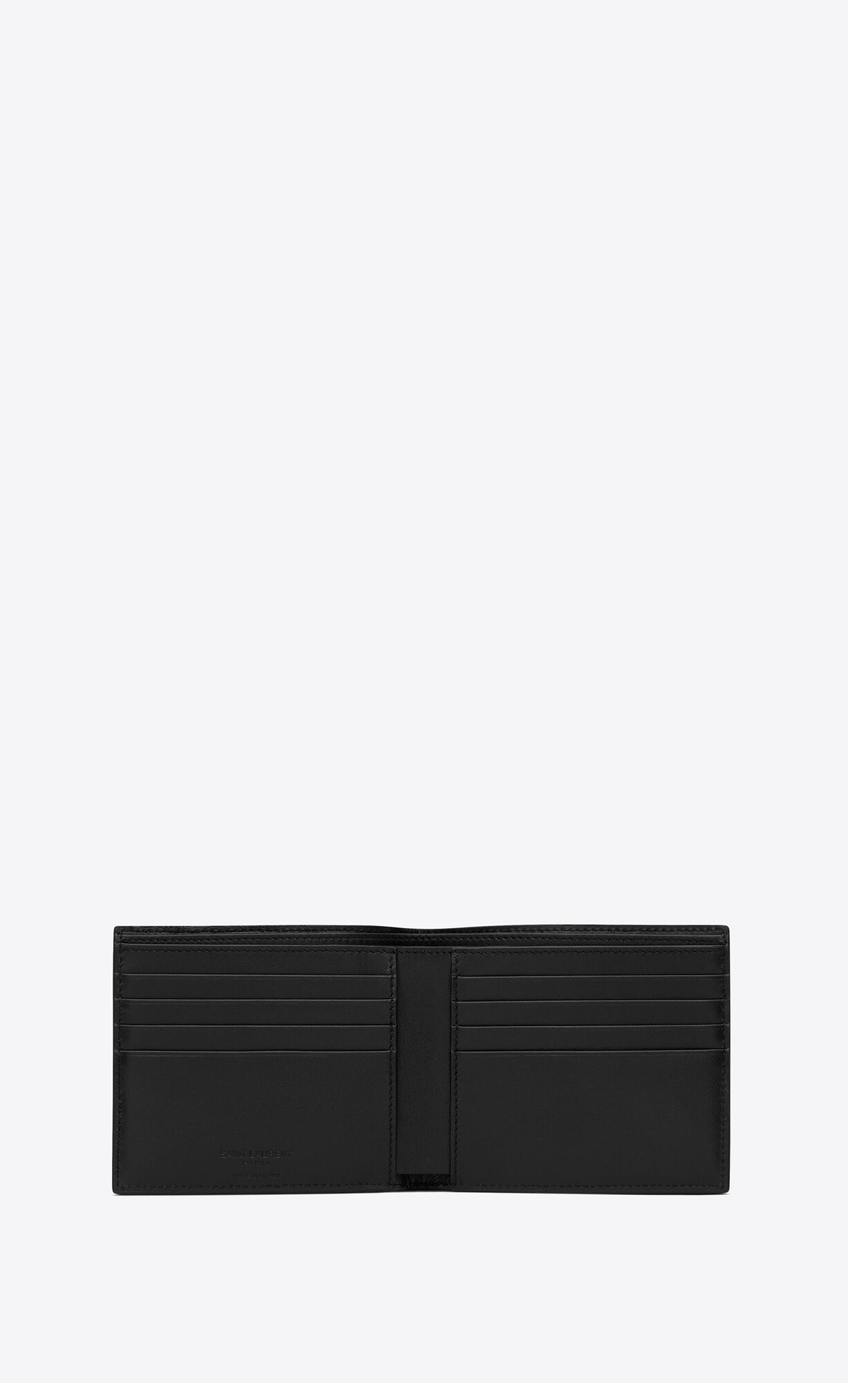 YSL Saint Laurent Paris East/West Wallet In Lizard Embossed Leather Beige | MCEJR6825