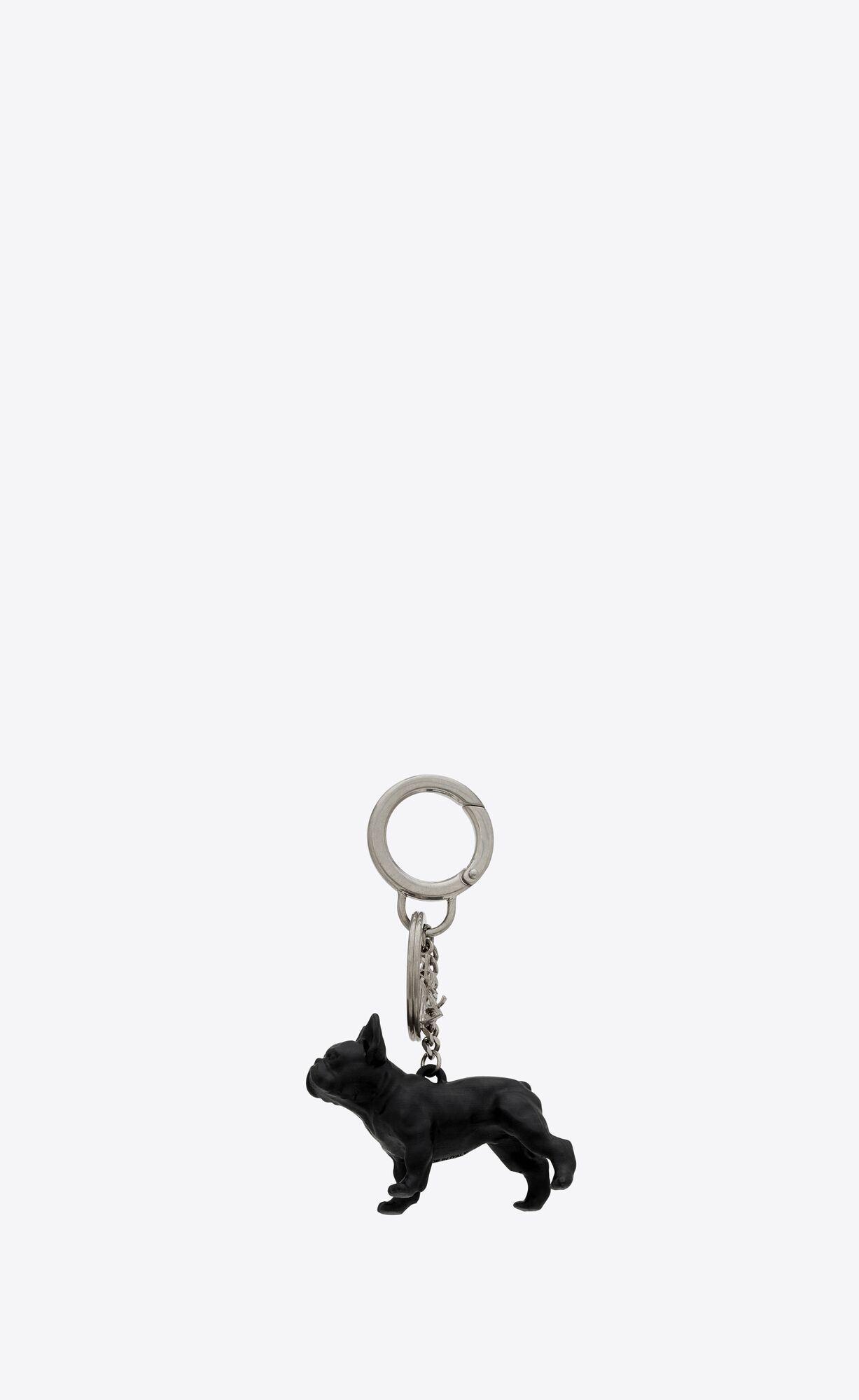 YSL Saint Laurent Pepe Keyring Black And White Havana | DOLSW5317