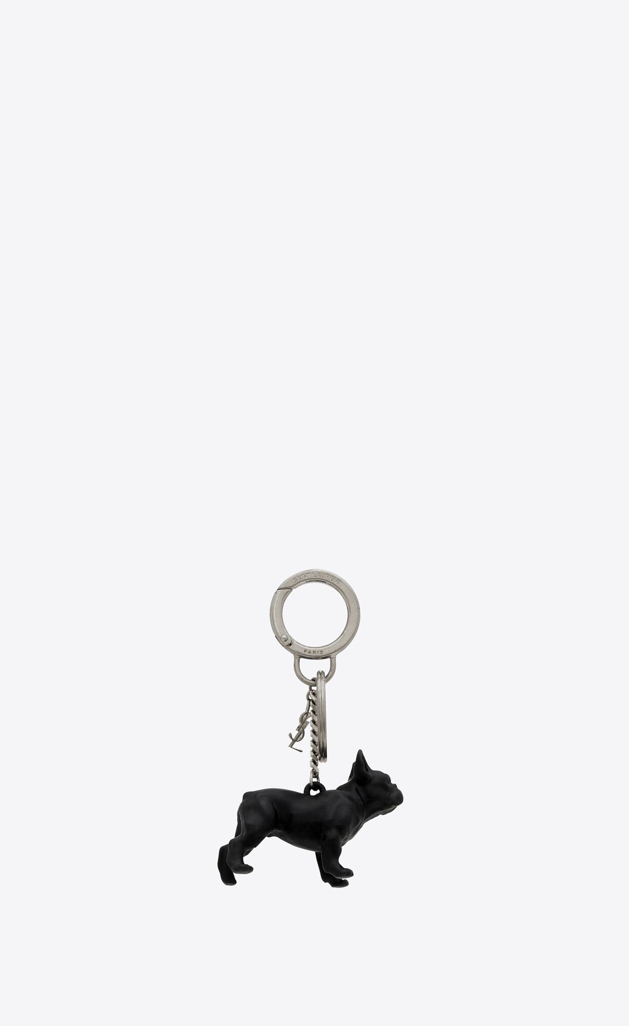 YSL Saint Laurent Pepe Keyring Black And White Havana | DOLSW5317