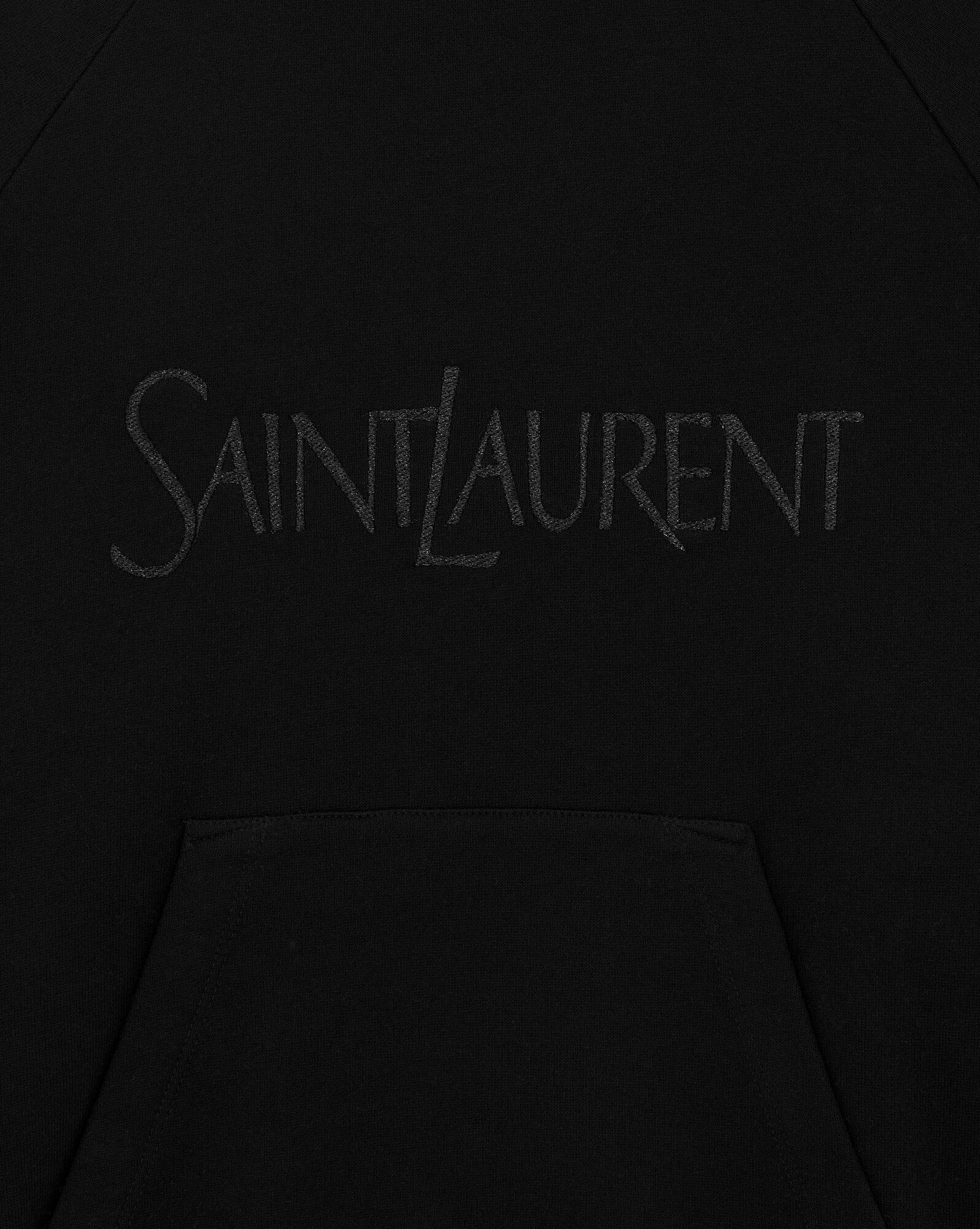 YSL Saint Laurent Raglan Sweatshirt Noir | DAQLG9275