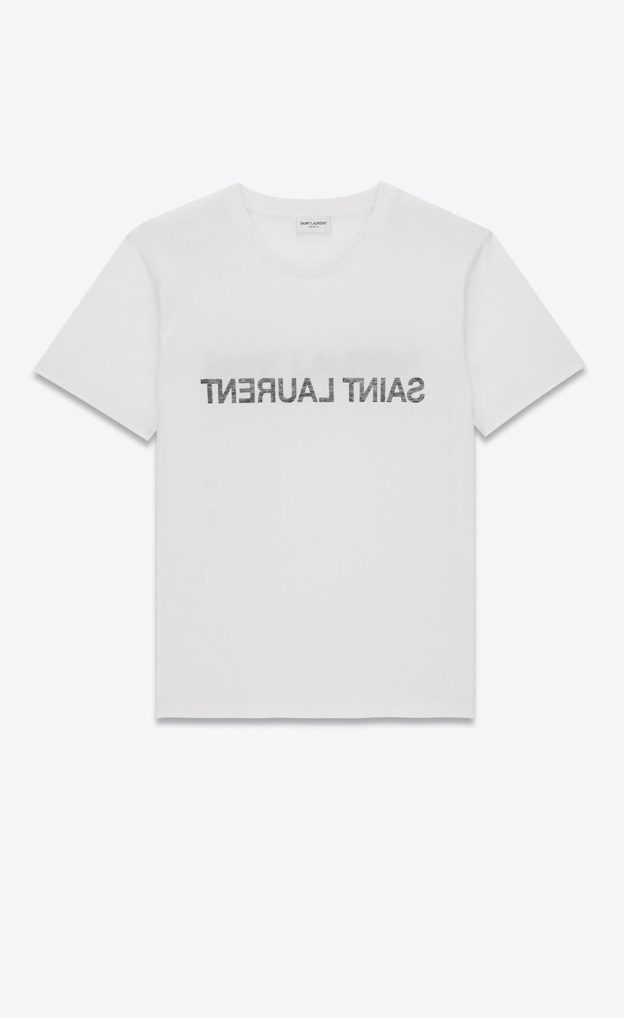 YSL Saint Laurent Reverse T-shirt Natural | YTIWP4901