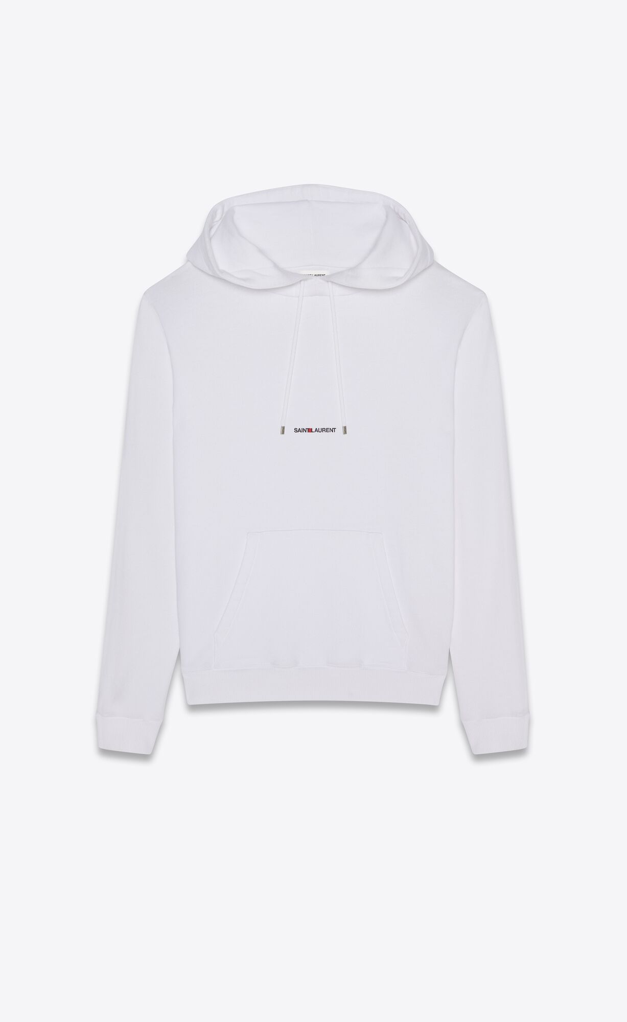 YSL Saint Laurent Rive Gauche Hoodie White | YGQFZ8361