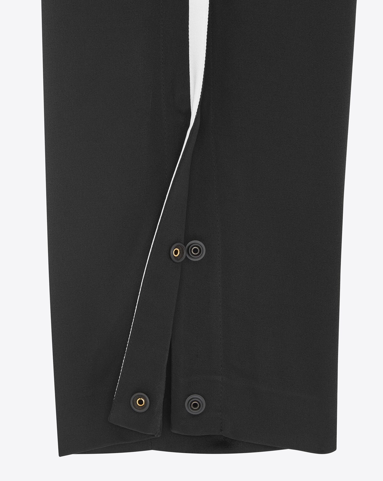 YSL Saint Laurent Sweatpants In Crepe Satin Black | CUZPH7238