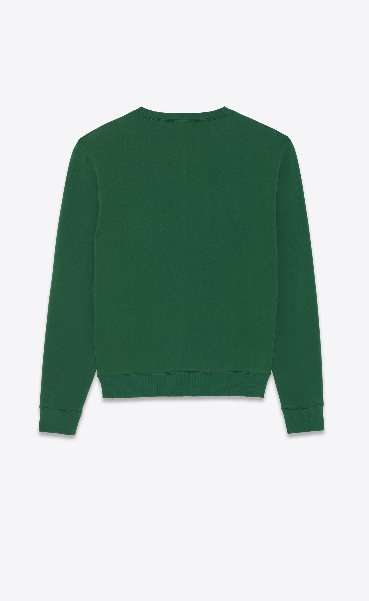 YSL Saint Laurent Sweatshirt Vert Jaune | MIEAP1385