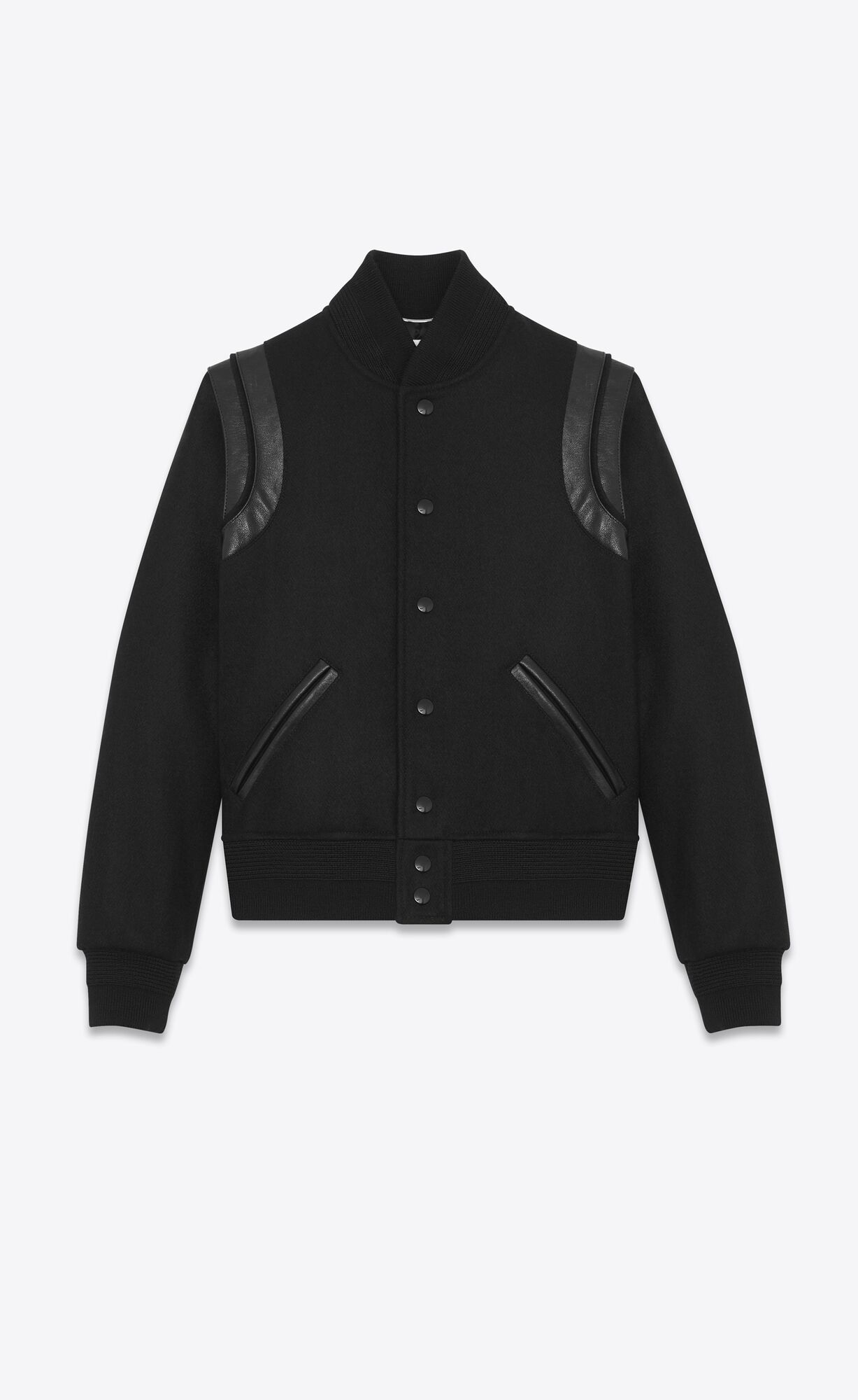 YSL Saint Laurent Teddy In Wool Black | DXNWG6579