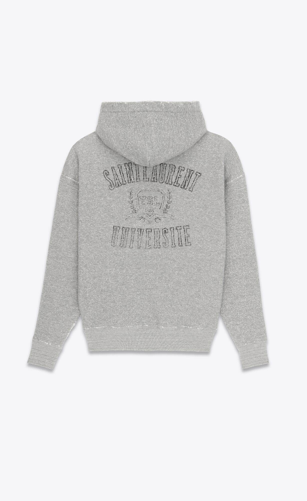 YSL Saint Laurent Université Hoodie Gris Chine Et Gris | UONLE9243