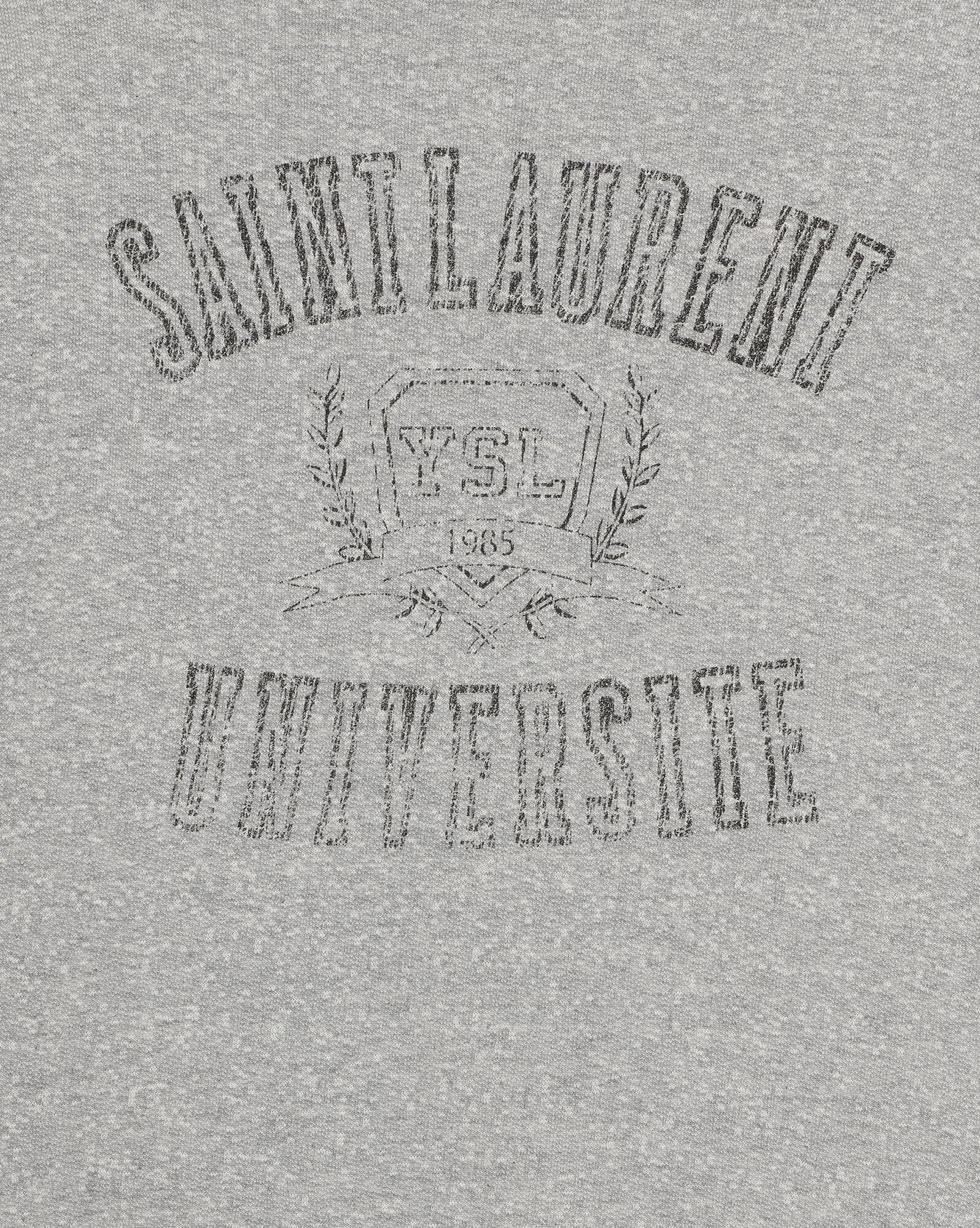 YSL Saint Laurent Université Hoodie Gris Chine Et Gris | UONLE9243