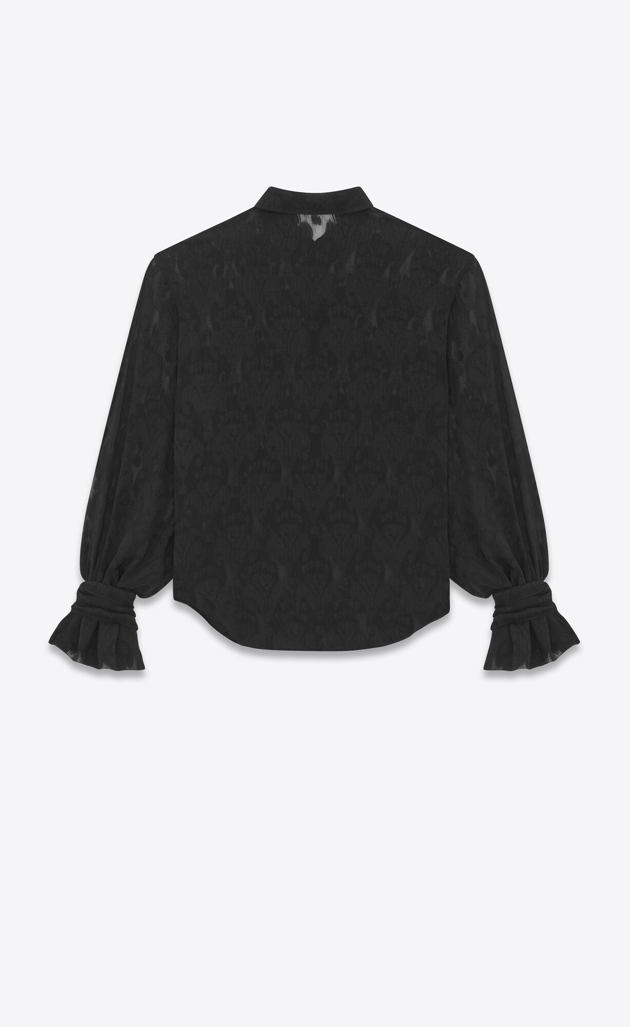 YSL Shirt In Silk Black | VTJWY3287