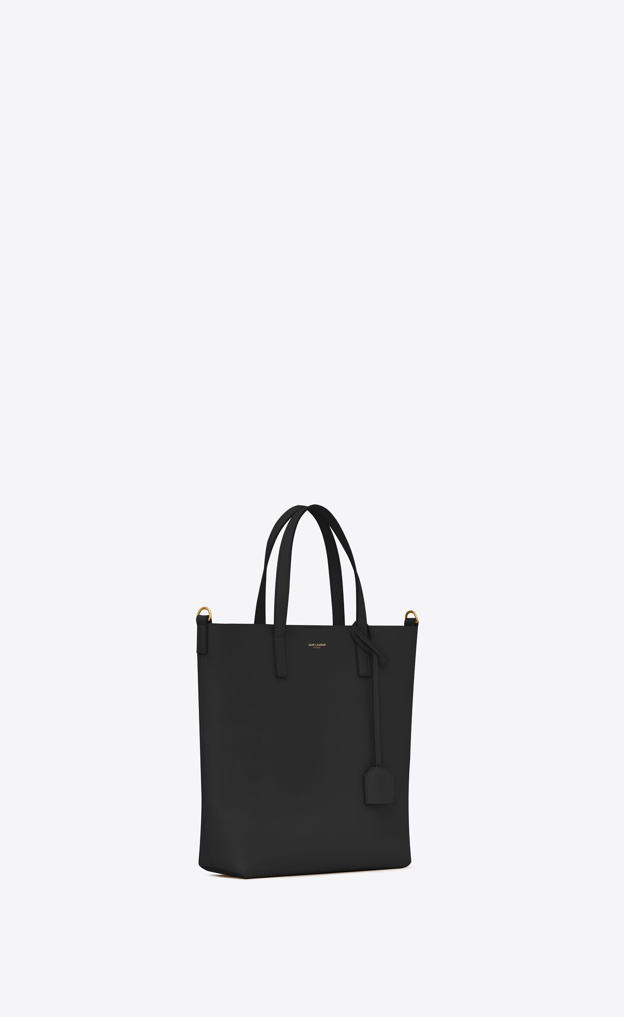 YSL Shopping Saint Laurent Toy In Supple Leather Black | NLSCE4391