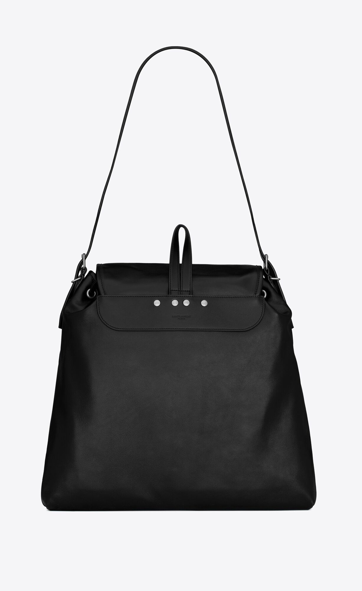 YSL Shoulder Bag In Smooth Leather Black | YEVAK2086