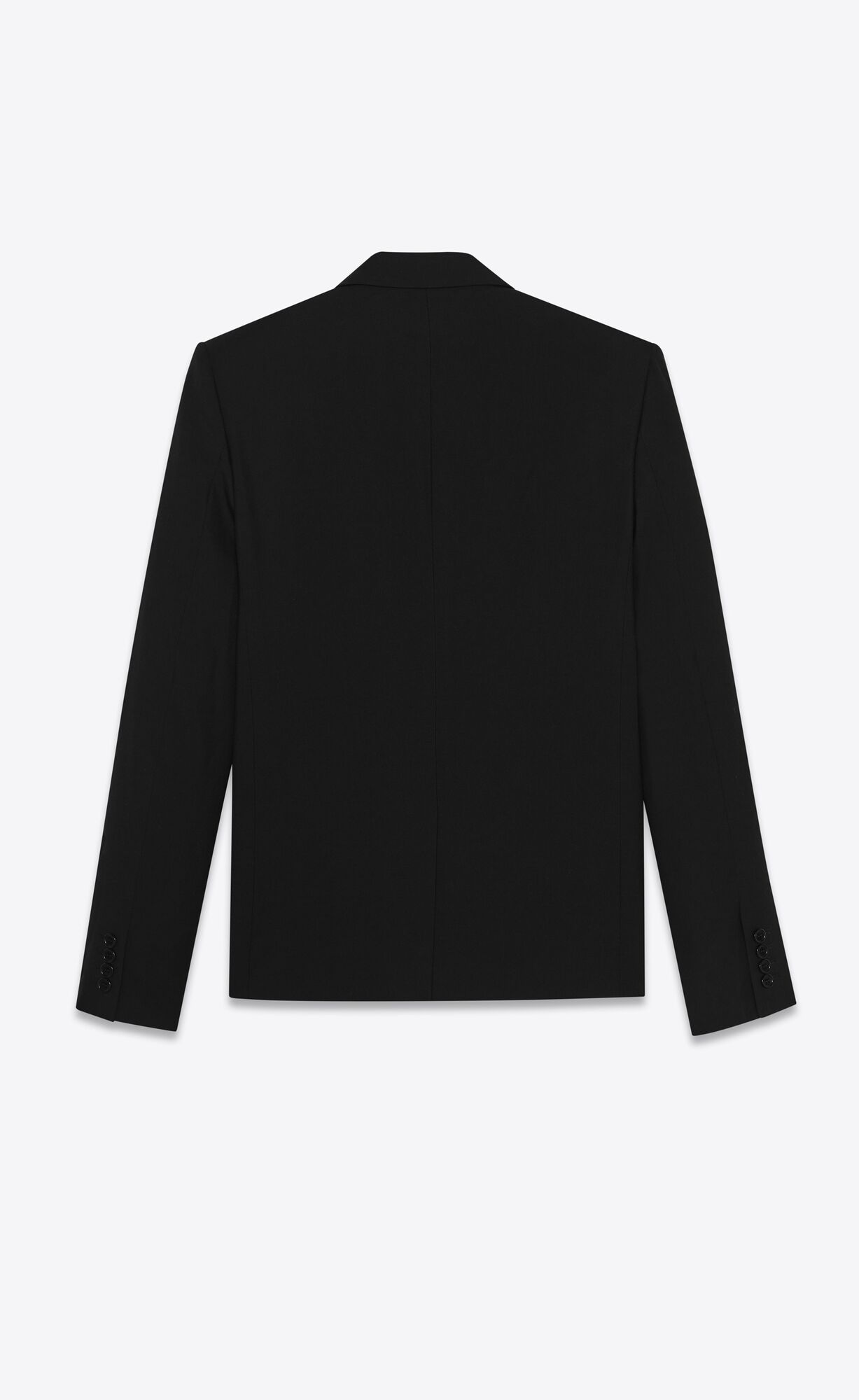 YSL Single-breasted Jacket In Gabardine Saint Laurent Black | DMZPU8270