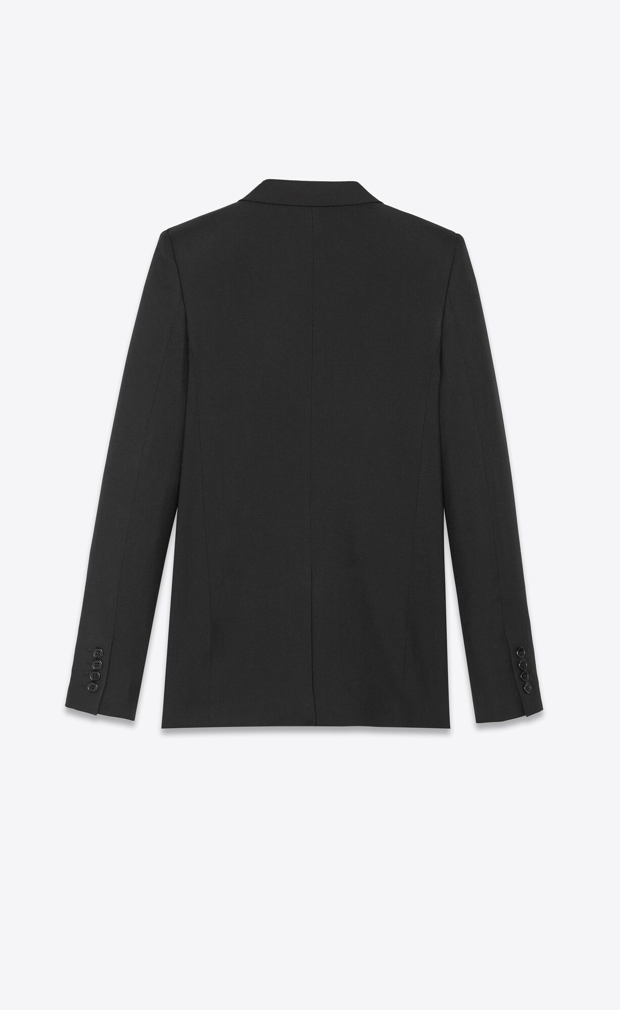 YSL Single-breasted Jacket In Gabardine Saint Laurent Black | UYWRC3587