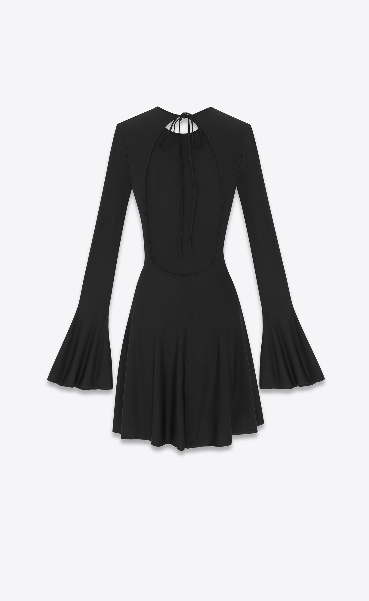 YSL Skater Dress In Knit Black | YKZNM4593